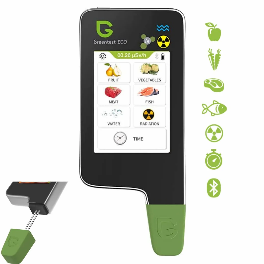 Greentest Eco 6 licznik Geigera tester azotanów mięsa ryb TDS miernik promieniowania dozymetr