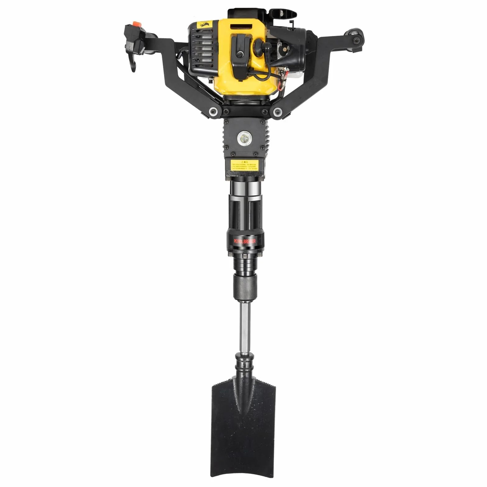 Koparka benzynowa 33 CC, ręczna koparka dwusuwowa, przenośna koparka ogrodowa do drzewa, 1250 W, 6500 obr./min, łopatka do sadzenia drzew do ogrodu, gospodarstwa rolnego, sadzonek leśnych