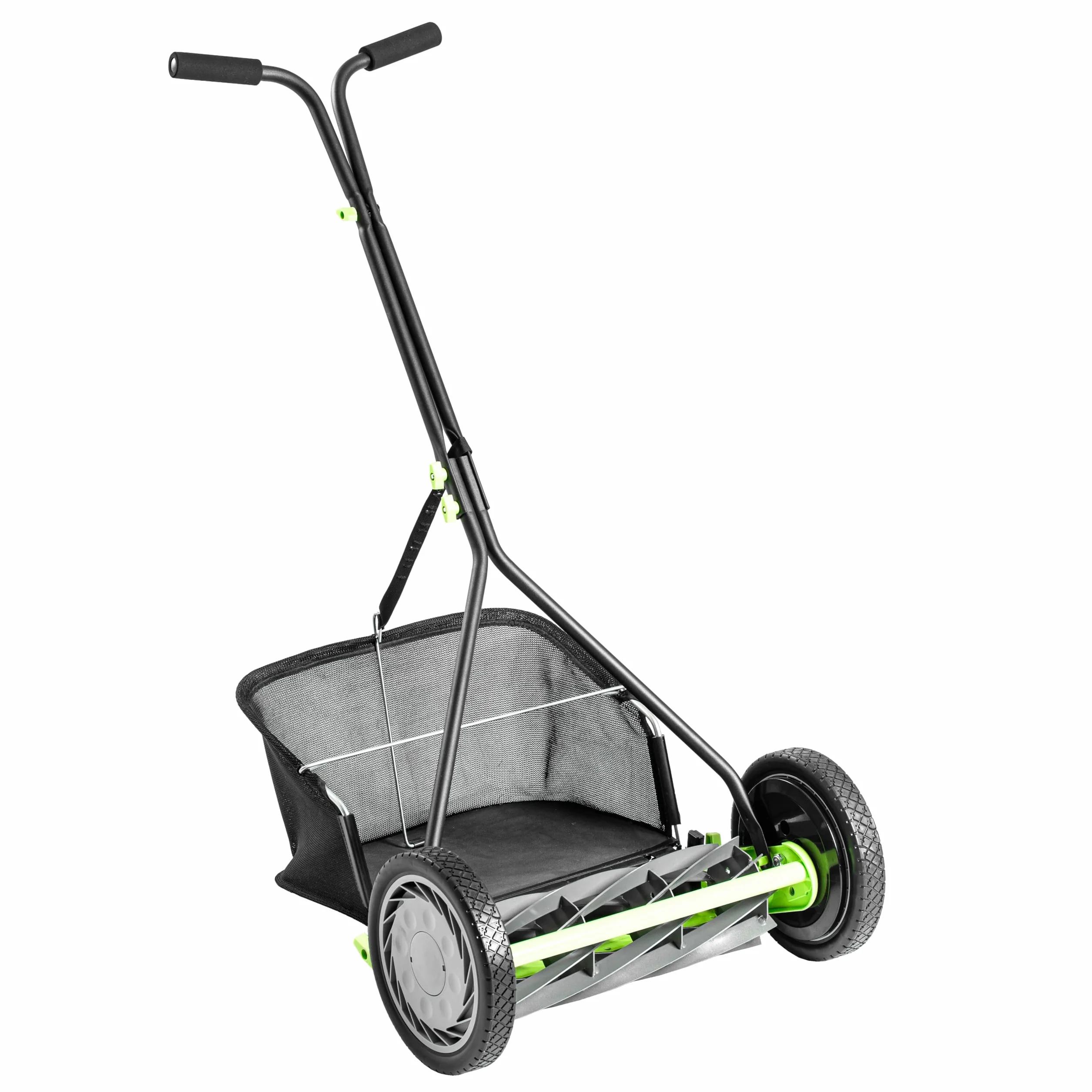 Kosiarka bębnowa Earthwise 916-16EWG – 16" z koszem na trawę z 9 nożami