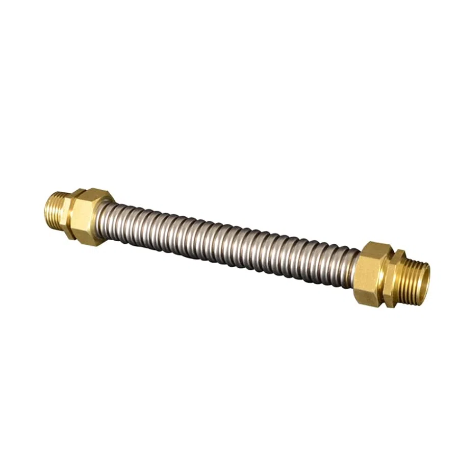Adapter do węża ogrodowego DN35 40 50 6 BSP miedziany gwint zewnętrzny ze stali nierdzewnej 304 miech wentylator cewka centralna klimatyzacja wąż wlotowy wody (kolor: DN40 l 1-1l2, długość: 300 mm)