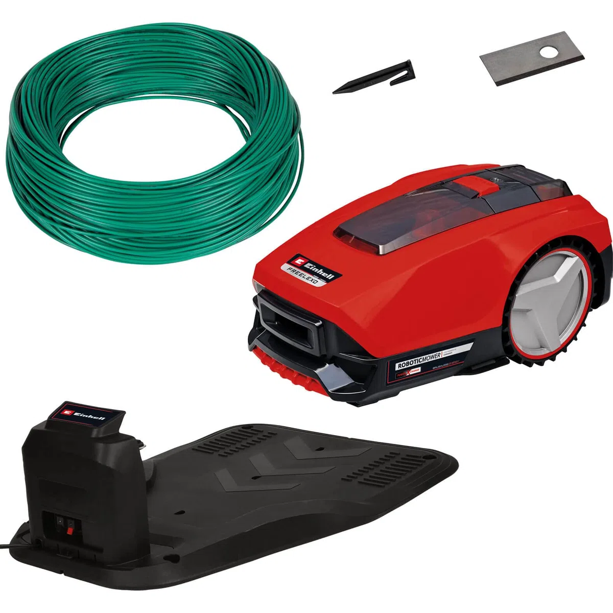 Kosiarka Einhell FREELEXO 300 Solo Power X-Change (Li-Ion, 18 V, 300 m², druga strefa, sprzedawana z urządzeniami montażowymi, ale bez baterii)
