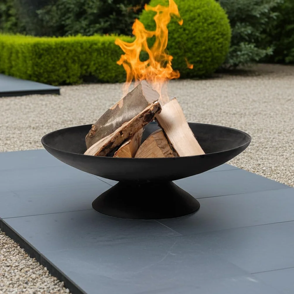 Jet-Line Palenisko | Indio | ogród | grill | 60 cm | design | do użytku na zewnątrz | metal | palenisko | wysokość 21 cm | ogień ogrodowy | ogień na taras | miska grillowa | pojemnik na ognisko | do