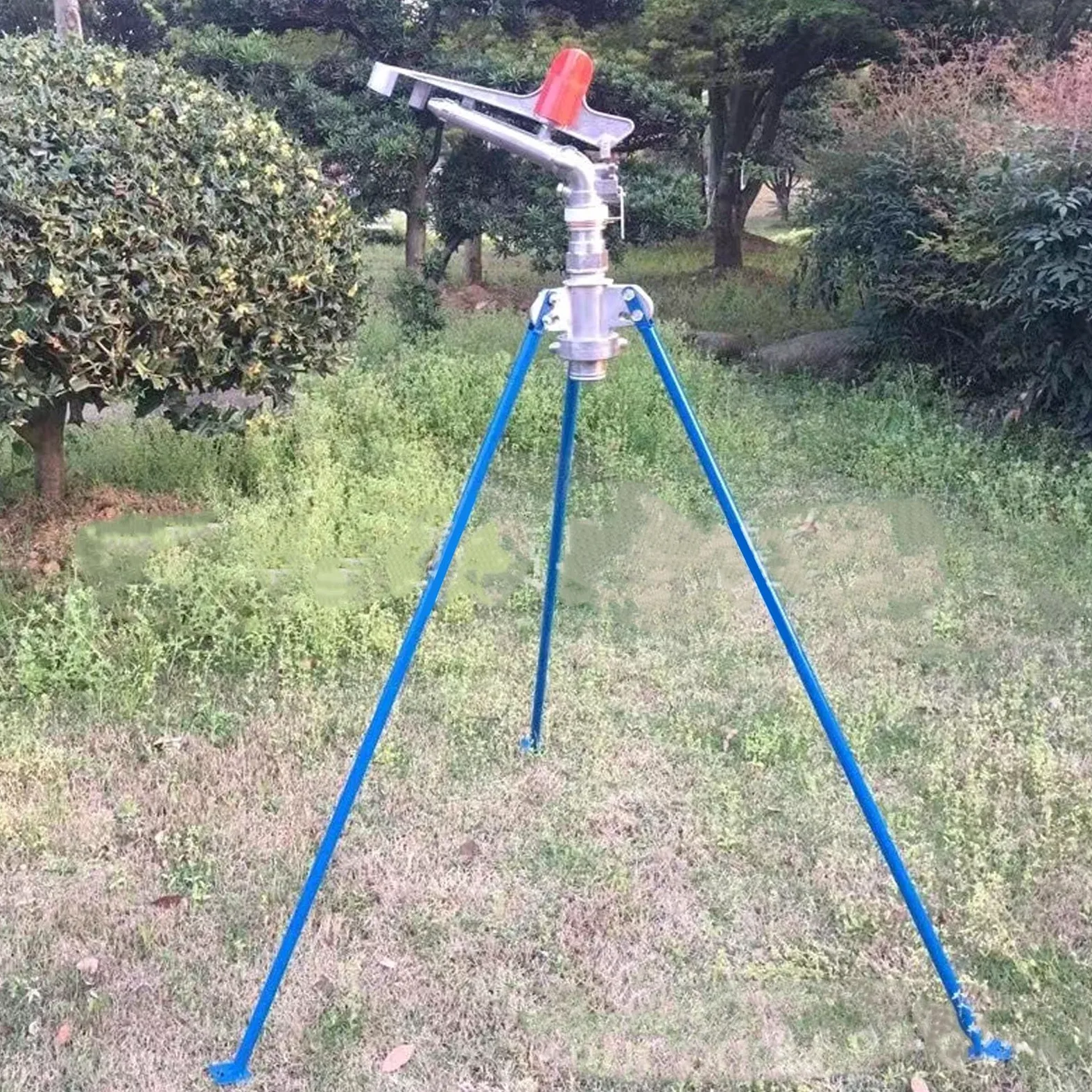 2in Rolnictwo Zraszacz do Nawadniania Gospodarstw Rolnych Zraszacz do Trawnika Pistolet Natryskowy Podlewanie Dużych Powierzchni Spray 360 Stopni Obrotowe Nawadnianie Ogrodu DN50
