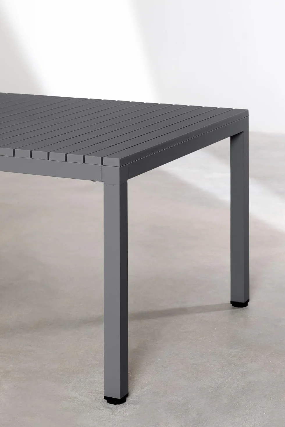 Stół ogrodowy prostokątny 210x100 cm aluminium Marti