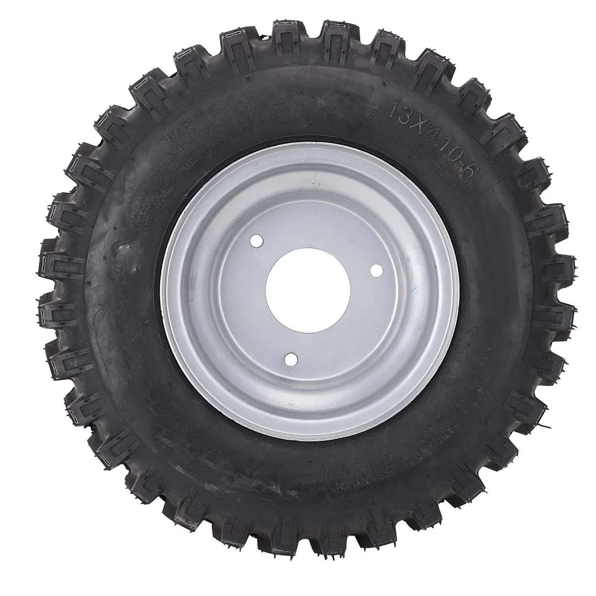 Opona do Quada 13x4,1-6 z Aluminium — Bezdętkowa Opona Terenowa Zapewniająca lepszą przyczepność i przyczepność na Błocie, Piasku i Terenie — Pasuje do Wózków, Gokartów, Rowerów, Pojazdów UTV