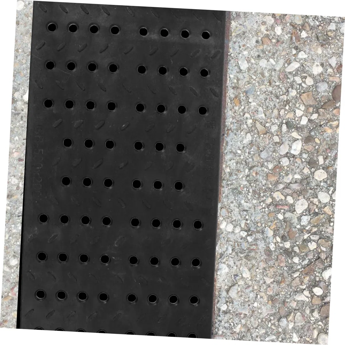 Solidna osłona odpływowa na zewnątrz, 200 x 500 x 20 mm, wymienny ruszt z okrągłymi otworami, siatka chroniąca rynnę do kuchni i przydrożnych płynów odpływowych