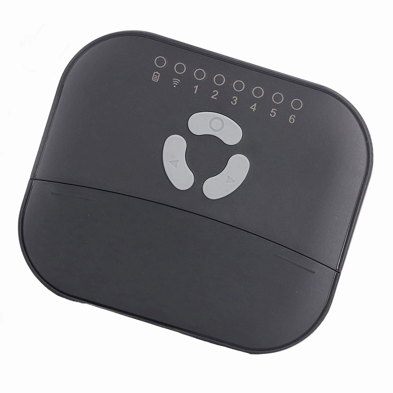 Generic Inteligentny Sterownik Zraszaczy 6-strefowy System Nawadniania Adaptacyjnego WiFi do Ogrodu Trawnikowego w Kolorze Czarnym ABS (wtyczka UE)