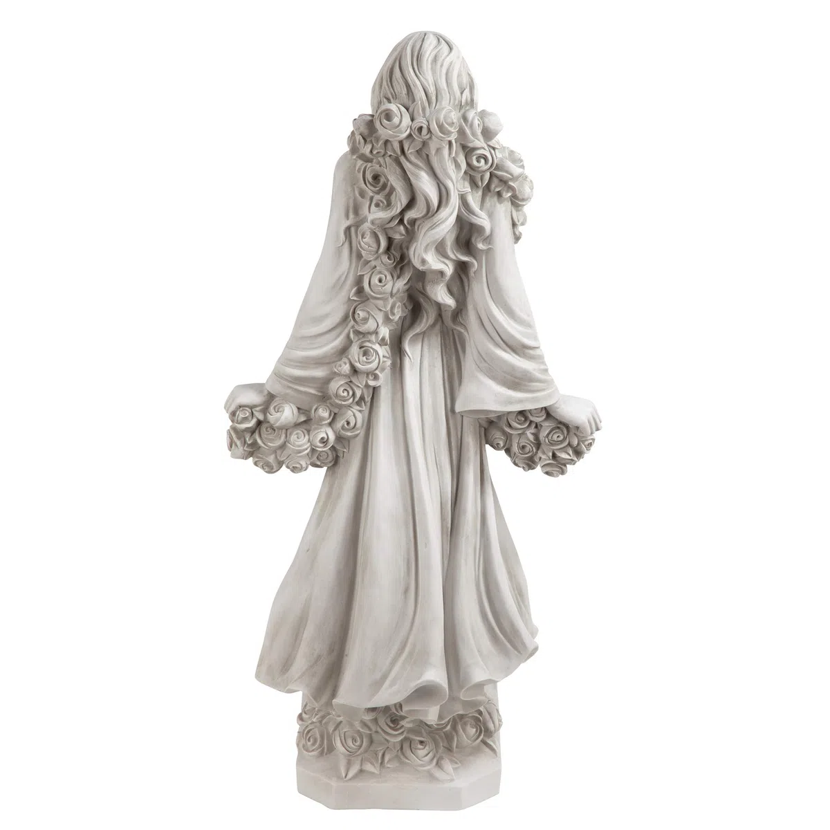 Design Toscano KY47018 Flora Boska Patronka Ogrodów Rzymska Statua, 77,5 cm, żywica poliestrowa, antyczny kamień