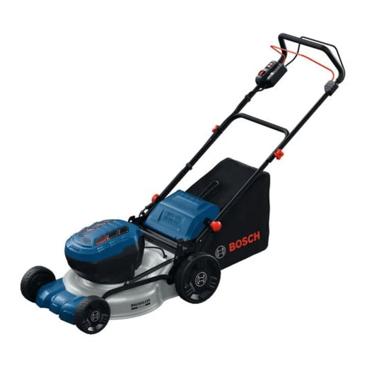 Bosch PRO Akumulatorowa kosiarka z napędem GRA18V2-46SP (szerokość cięcia: 46 cm, wysokość cięcia: 30 –70 mm, materiałowy worek na trawę 60 l, przystawka do mulczowania, bez akumulatora)
