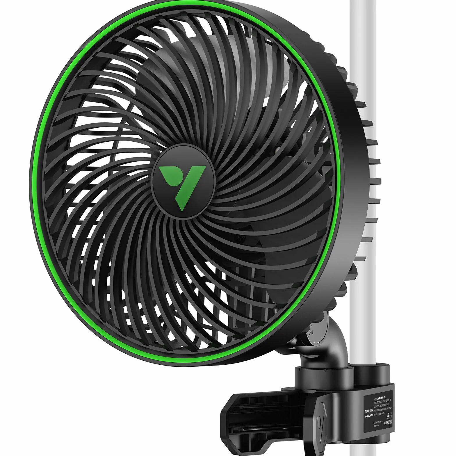 VIVOSUN AeroWave E6 wentylator z klipsem 6 cali, inteligentne sterowanie WiFi
