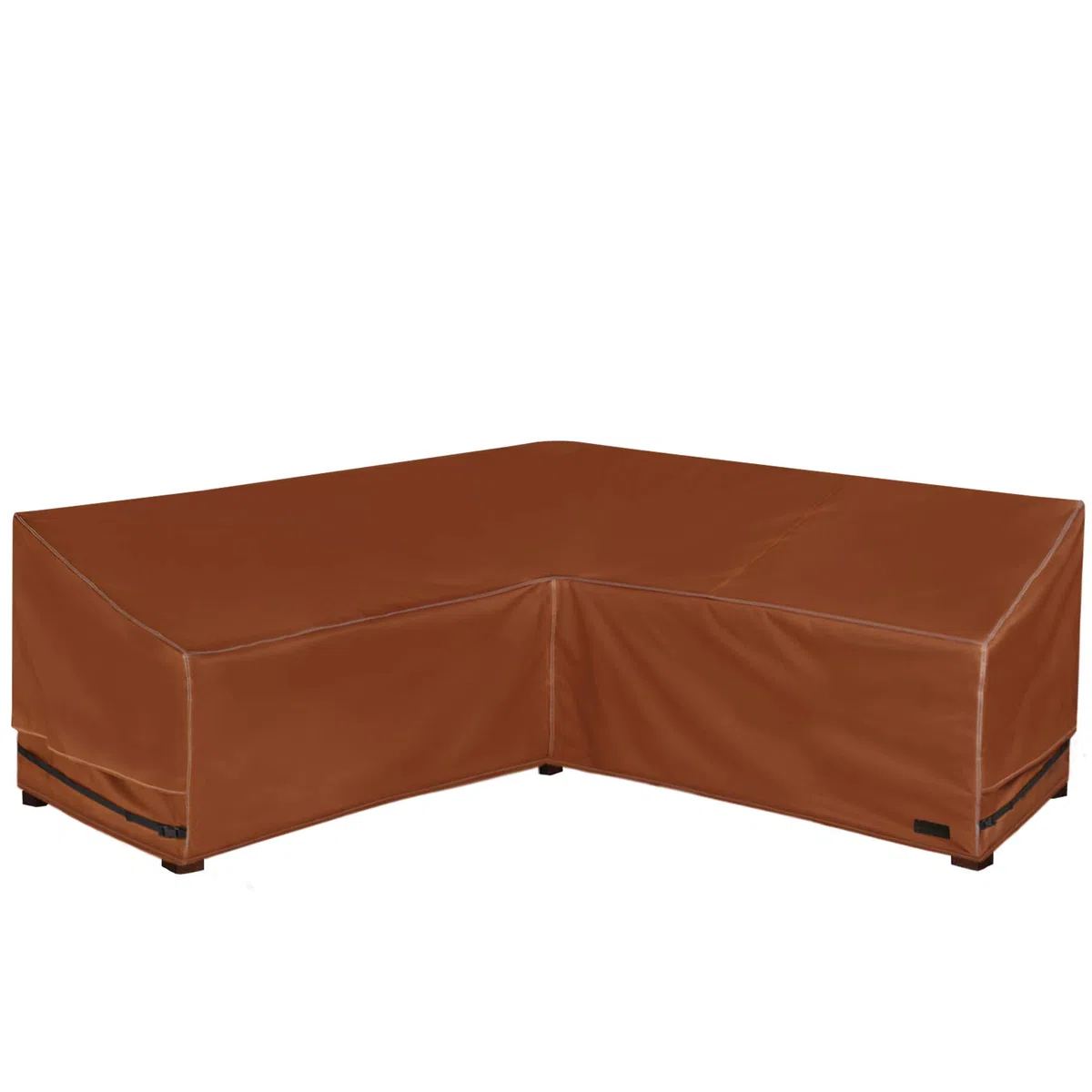 NettyPro Patio w kształcie litery V segmentowy zestaw wypoczynkowy pokrowiec wodoodporny (V-100 Lx100 Dx30 H)
