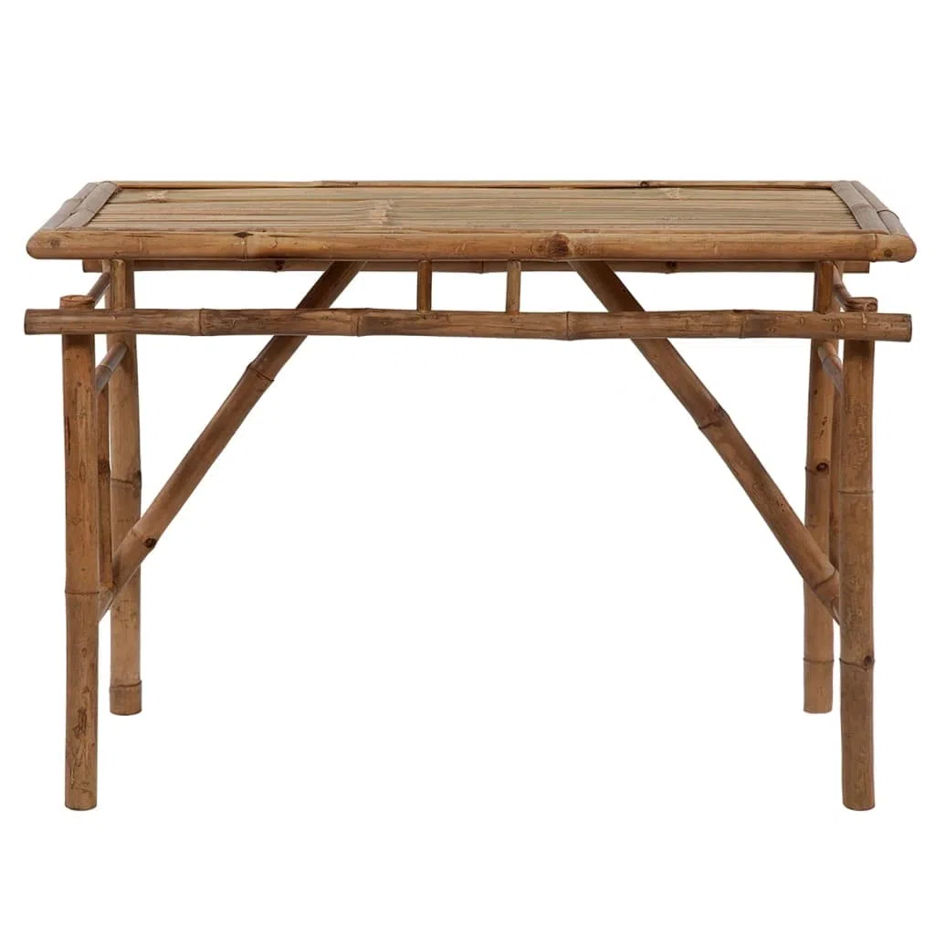vidaXL składać stół ogrodowy 115x50x75 cm bambusowy