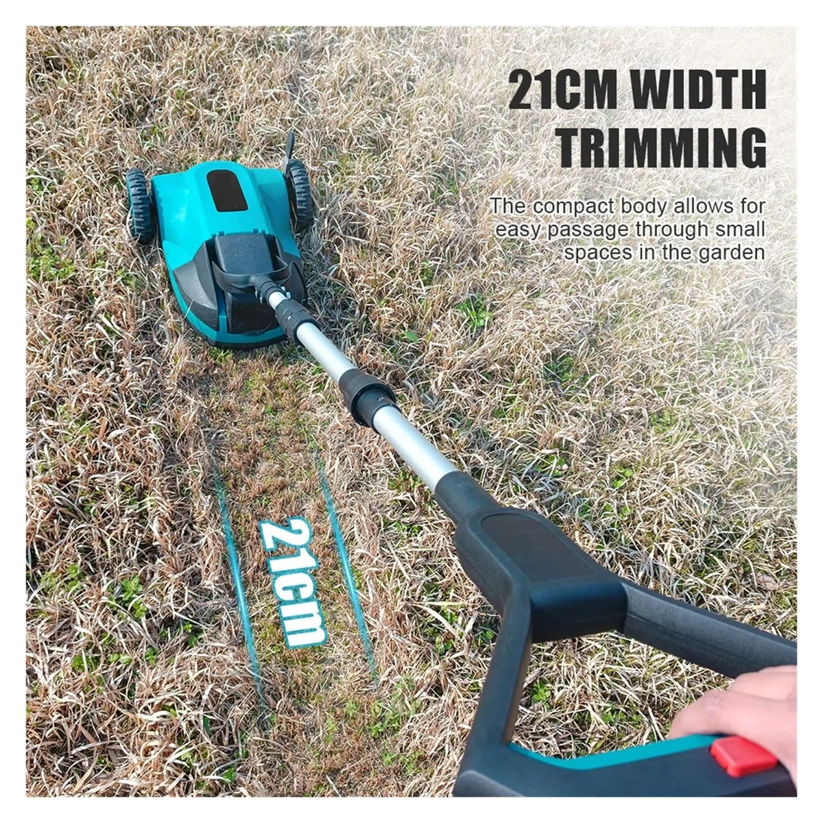 Kosiarka Elektryczna Bezszczotkowa, Akumulatorowa, Podkaszarka Do Trawy, 3 Regulacje Wysokości, Ogrodowa Do Prac ZwiąZanych Z Koszeniem W Ogrodzie(2x5.0Ah Battery)