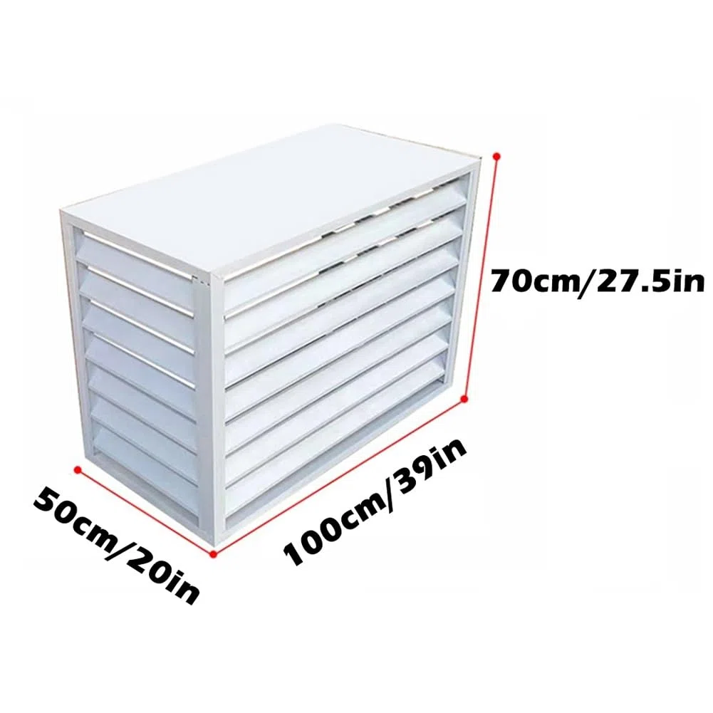 Zewnętrzny klimatyzator ekranowy, ochrona przed wzrokiem, do wyposażenia basenu, ogrodowa obudowa kosza na śmieci, podwórko, bariera tarasowa (1,5 P), trwała i stylowa ochrona