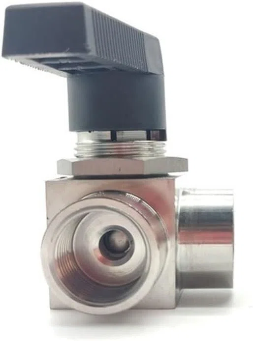 Zawór Odcinający 1 szt. Trójdrożny zawór kulowy, gwint żeński G1/8" 1/4" 3/8" 1/2"