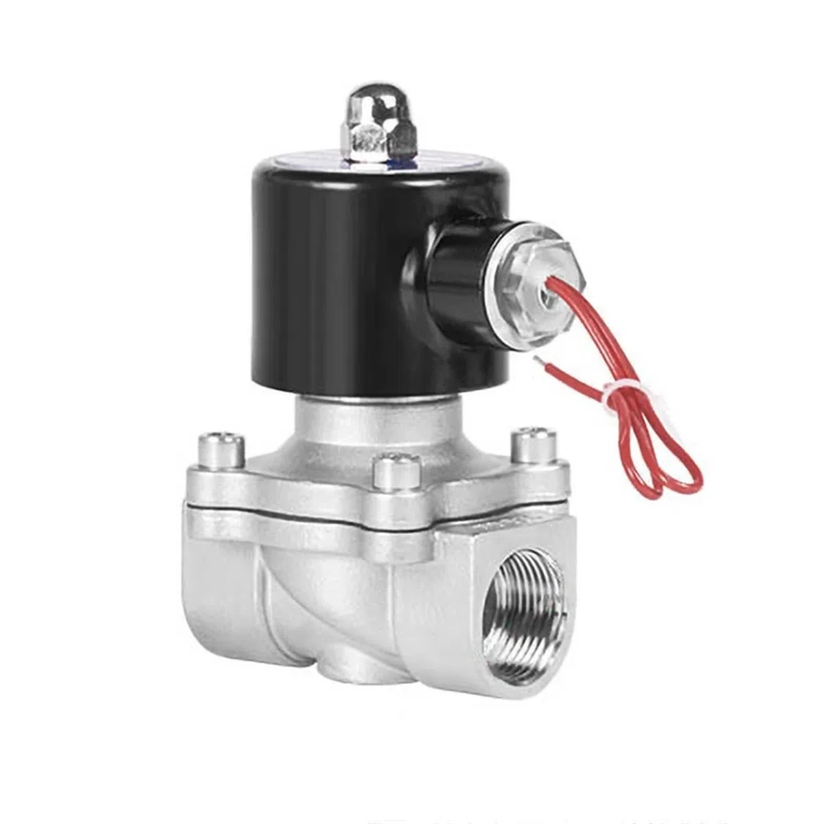 1/2'' Normalnie zamknięty zawór ze stali nierdzewnej 24 V 12 V 220 V 110 V zawory wodne/gazowe (G-24VAC-NBR-SEAL)