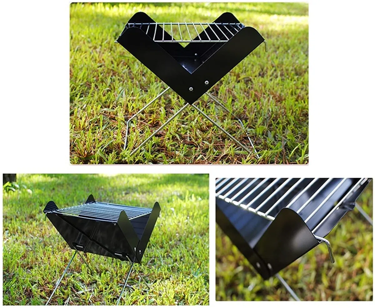 Grill Węglowy Grill Węglowy Wztałcie Składanego Grilla Ogrodowego Przenośny Piec Węglowy
