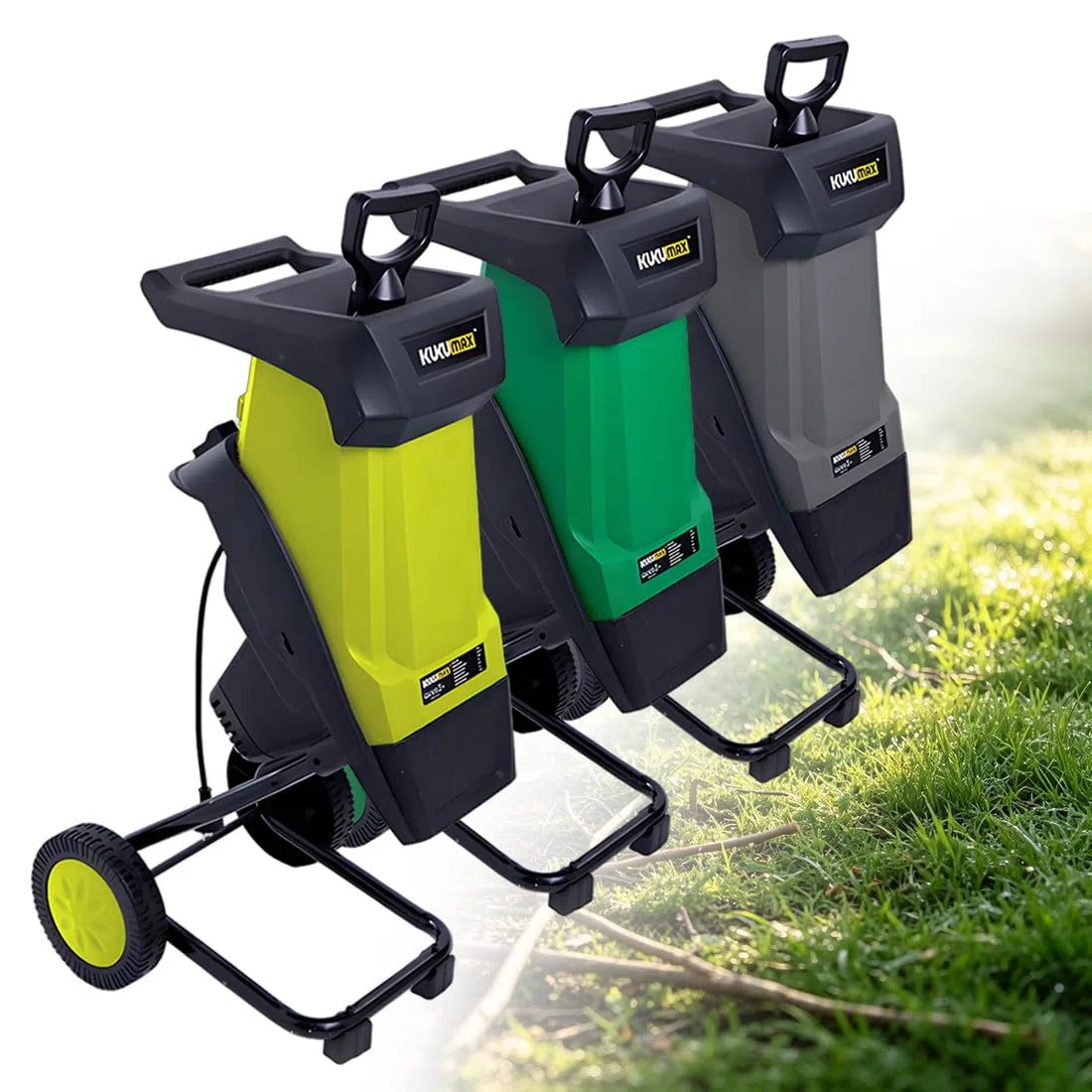 Rozdrabniacz Do Gałęzi Ogrodowych Green | Maksymalna średnica Gałęzi 40 Mm, Zbiornik O Dużej Pojemności 50 L Worek, Który Zamienia Odpady Ogrodowe W Drobną ściółkę
