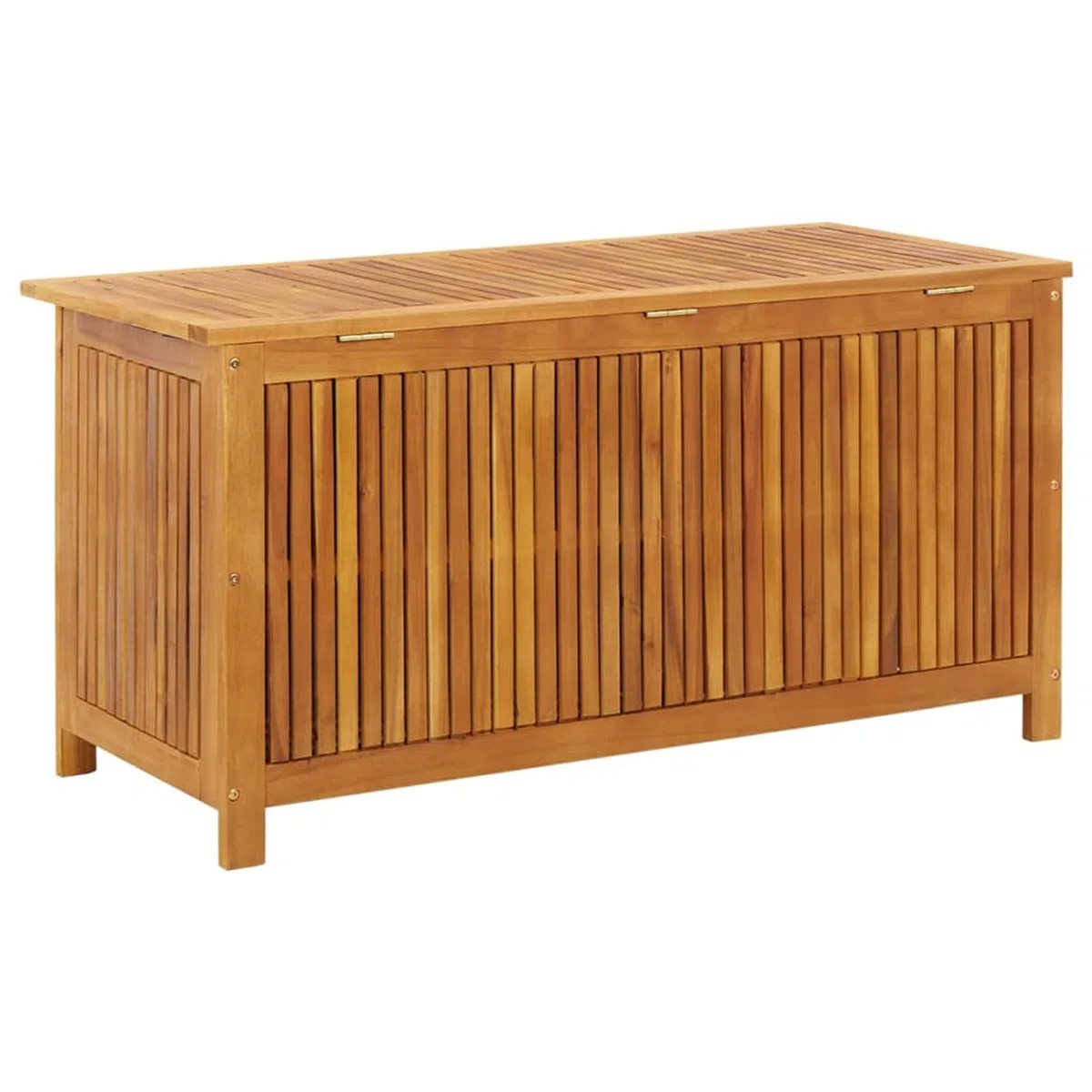 ShGaxin Schowek ogrodowy, zewnętrzna Arcon, Baul Garden Storage, ogrodowa skrzynia, skrzynia ogrodowa, lite drewno akacjowe 113 x 50 x 58 cm