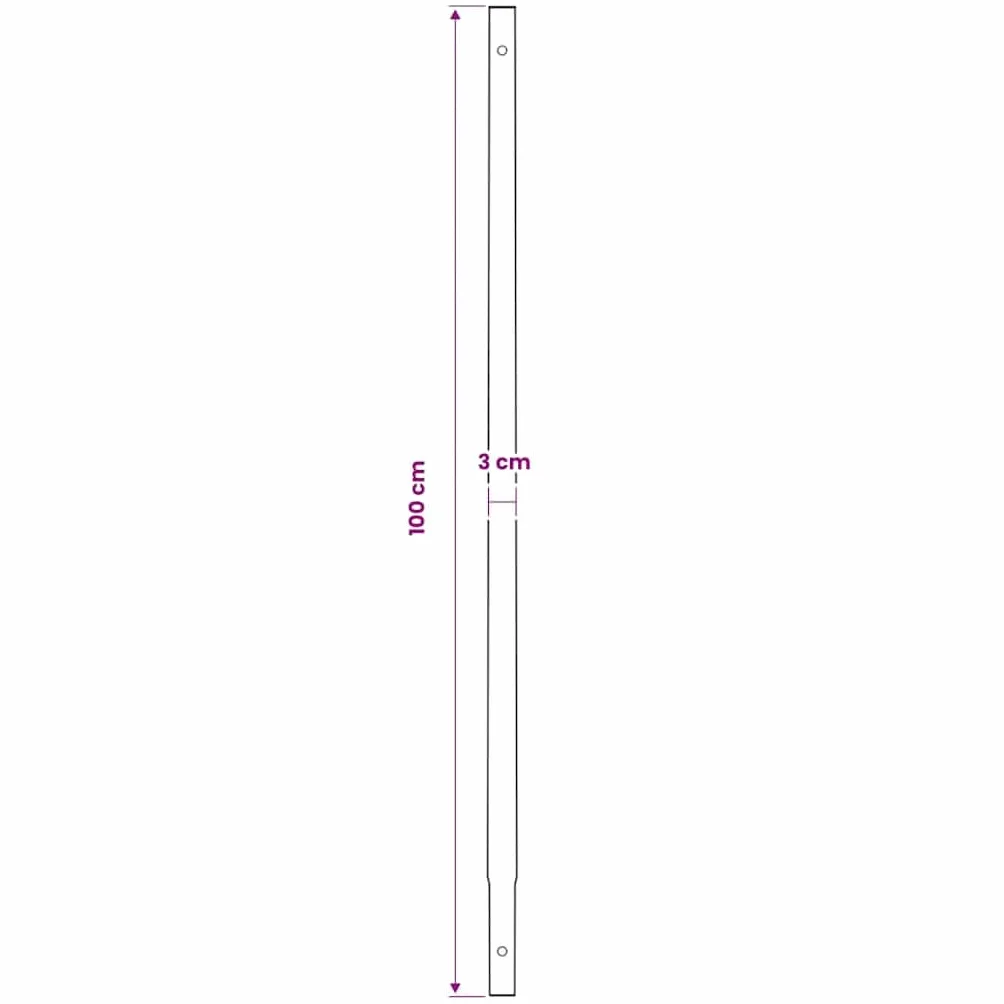 vidaXL Świder glebowy z uchwytem i rurą przedłużającą 9 m 180 mm, stal