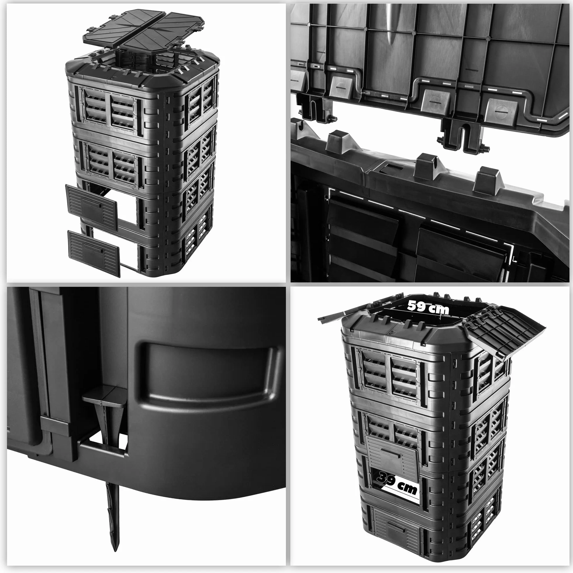 KADAX Kompostownik modułowy 1260 l Termiczne ścianki