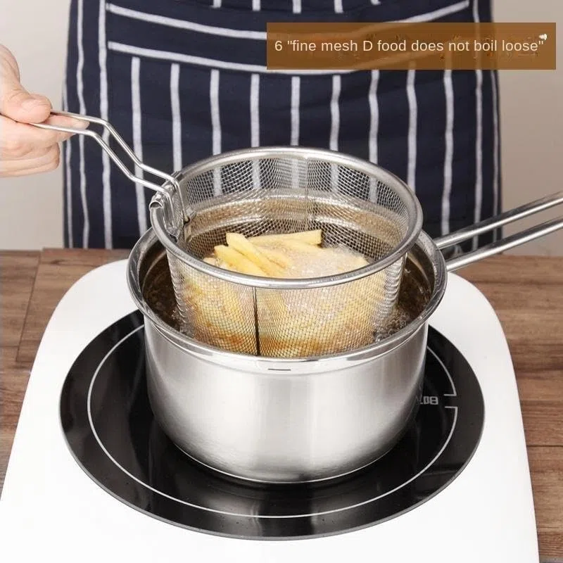 Koszyki Na Frytki Kuchnia Koszyk do smażenia ze stali nierdzewnej, durszlak kuchenny KoszykóW Do SmażEnia Chipsy