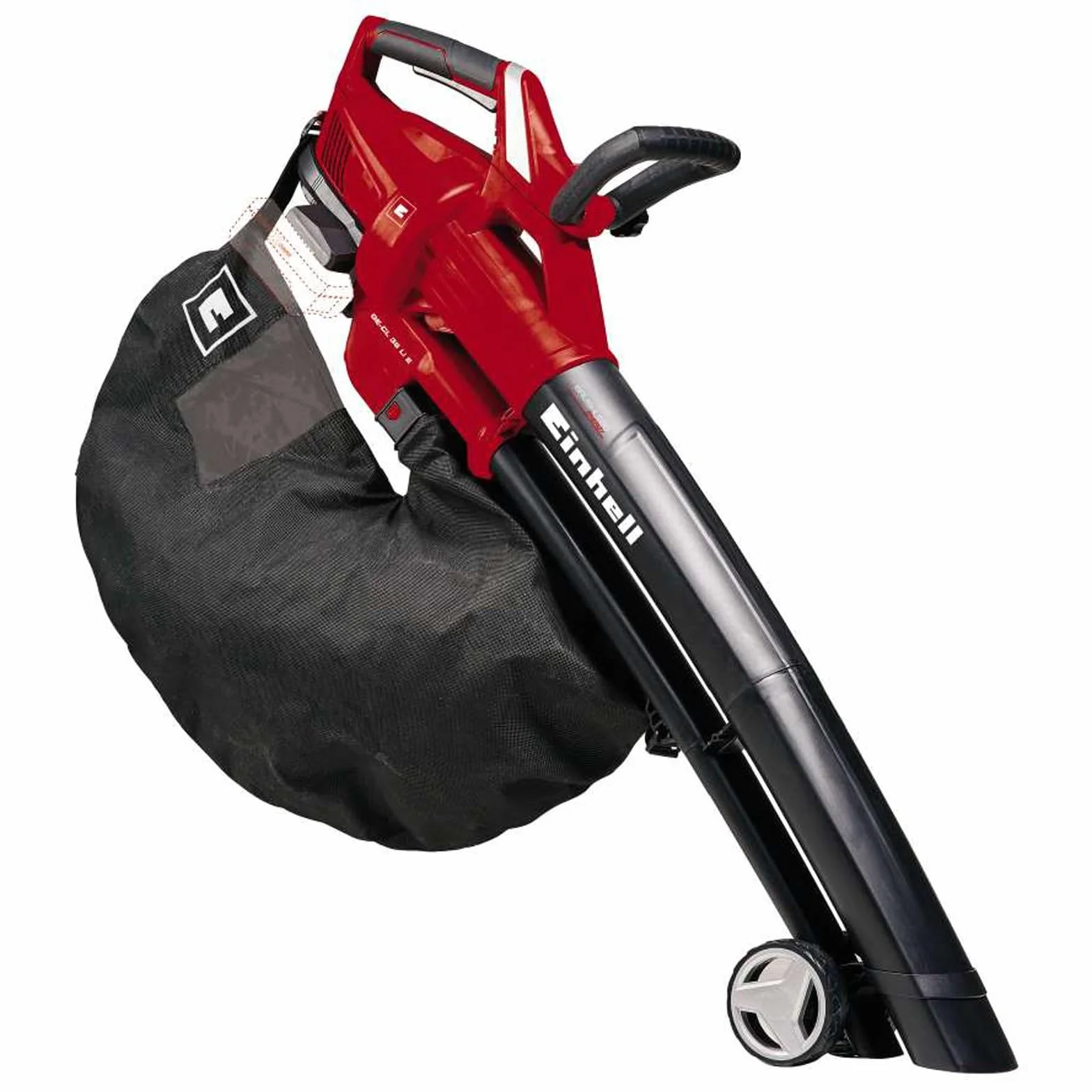Einhell Akumulatorowa odkurzacz do liści GE-CL 36 Li E-Solo Power X-Change (Li-ion, 2x18 V, prędkość nadmuchu 210 km/h, silnik bezszczotkowy, torba zbiorcza 45 l, bez akumulatora i ładowarki)