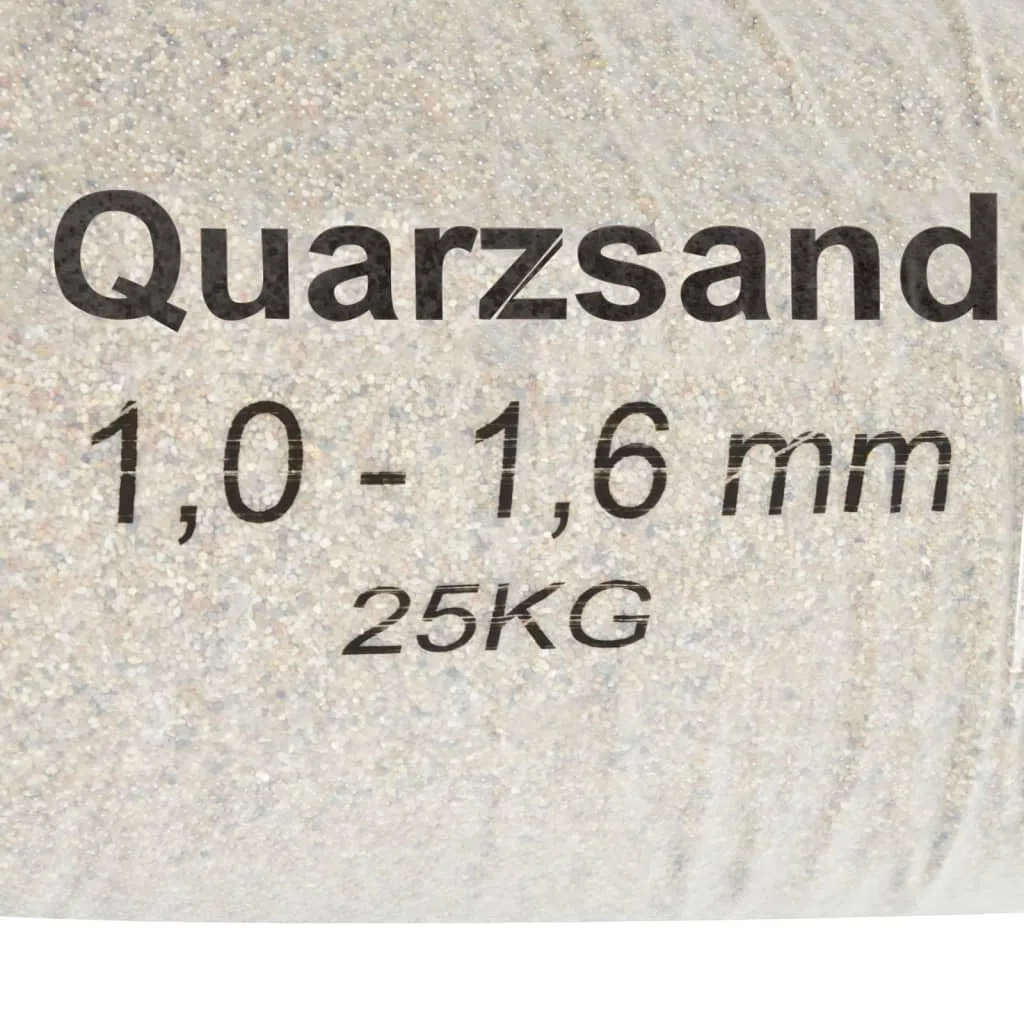 Generic Piasek Filtracyjny do Basenów i Spa Od 0,8 do 1,6 Mm Uziarnienie Wydajne Media do Systemów Filtrów Piaskowych Bezpieczna i Bezwonna Krzemionka Dostępna w Workach o Różnych (1,0-,6 mm)