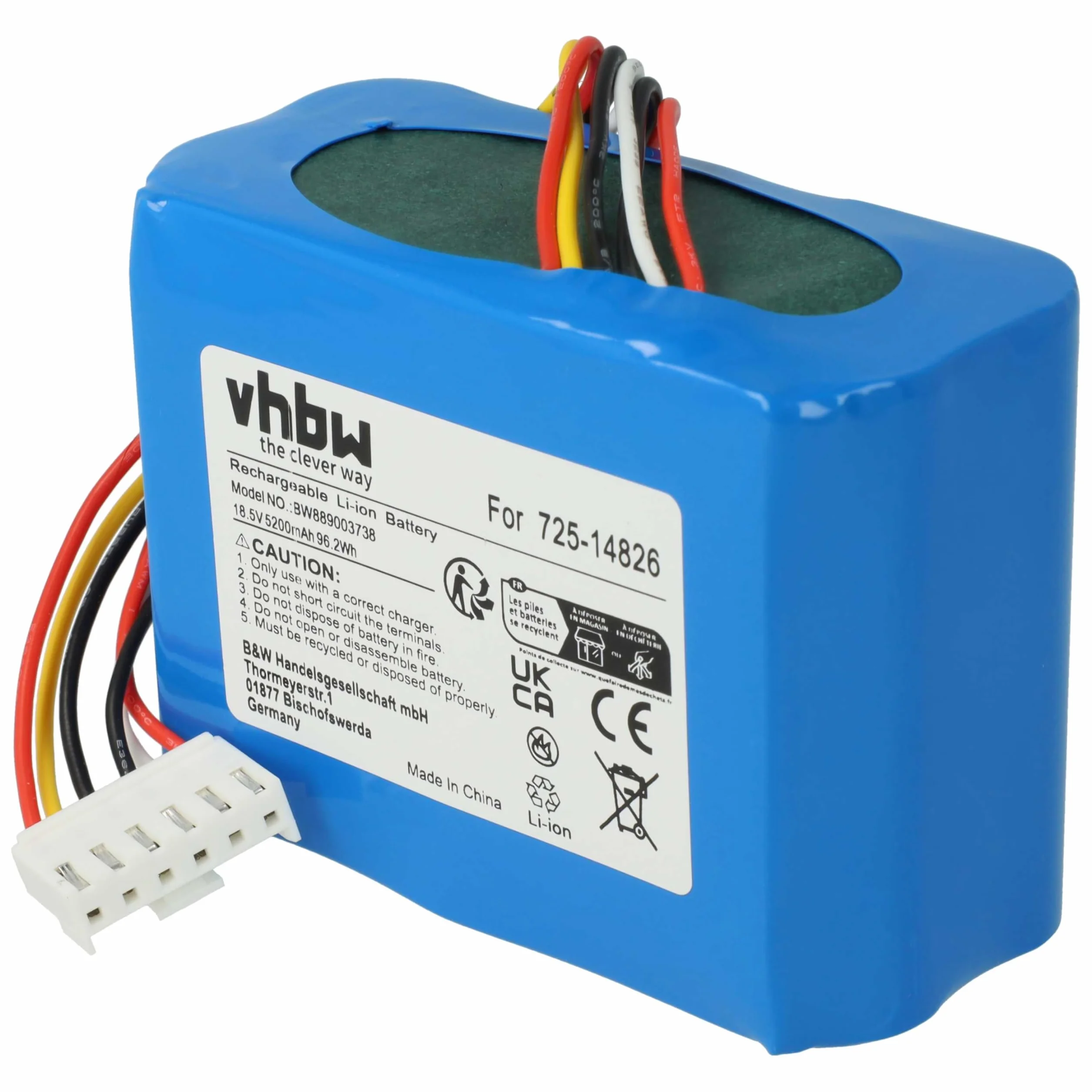 vhbw Akumulator kompatybilny z Robomow 1000 PRO 2000 PRO RK 1000 2000 5200 mAh 18,5 V Li-Ion