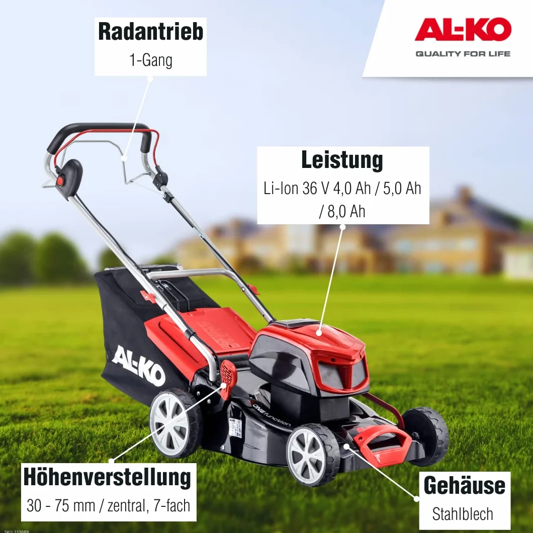AL-KO Energy Flex 42.9 Li SP kosiarka 42 cm 60 L bez baterii