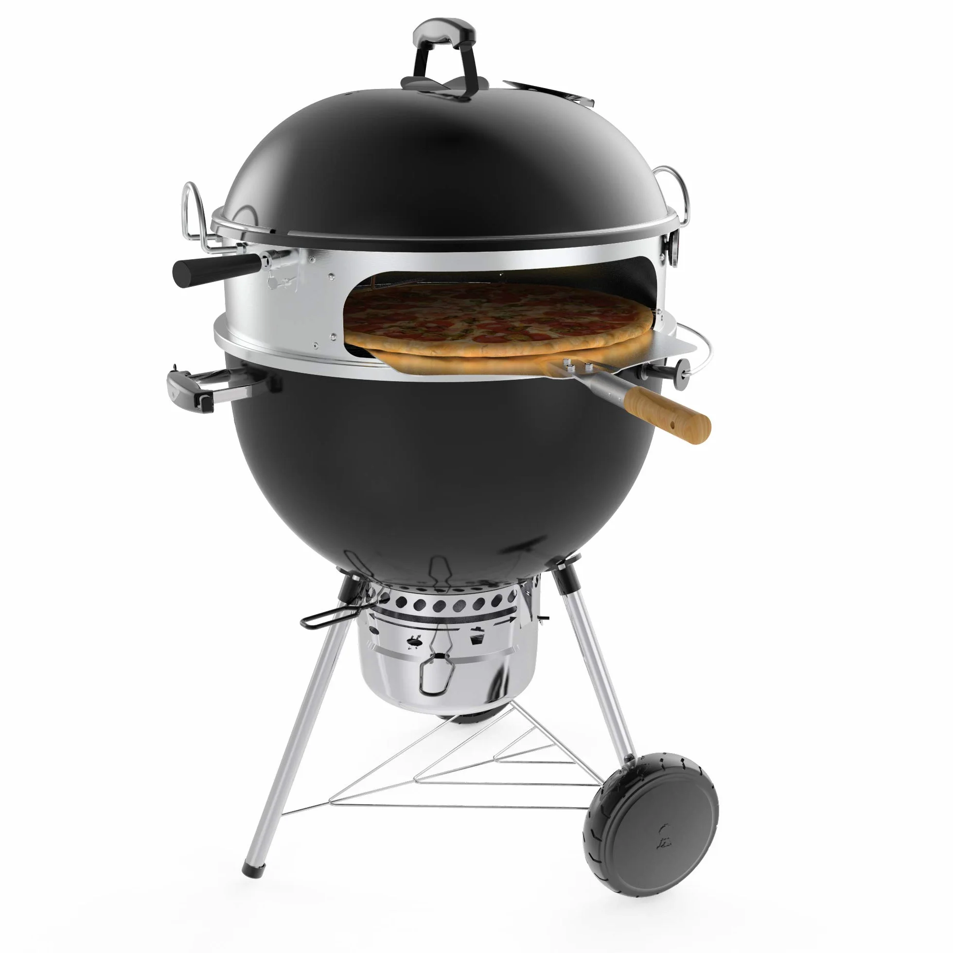 onlyfire Zestaw pierścieni do pizzy ze stali nierdzewnej 57 cm