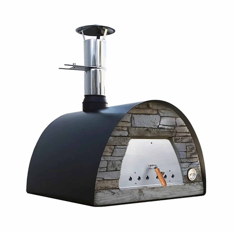 Maximus Arena Czarny piec drewniany 70cm - Przenośny piec do pizzy na drewno