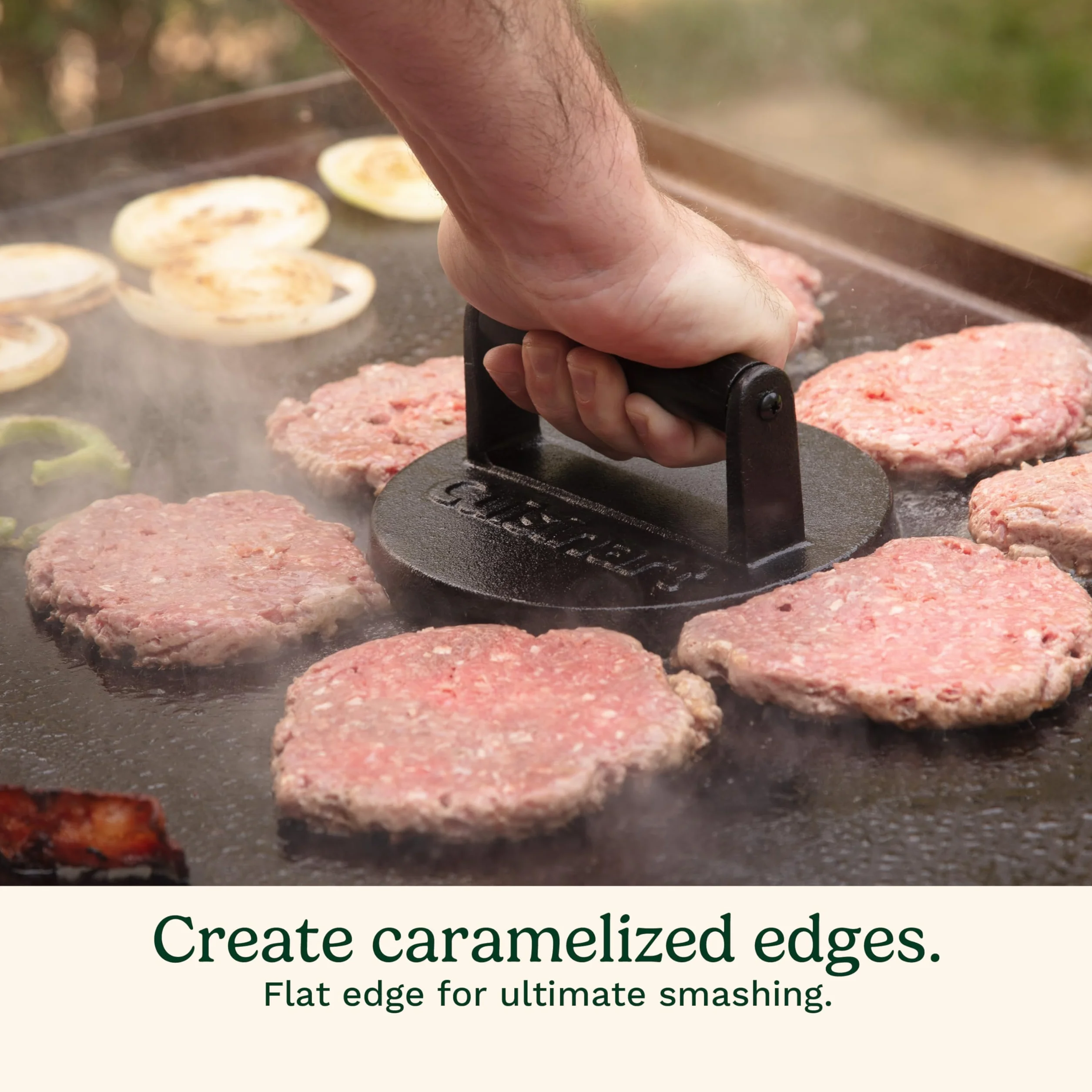 Cuisinart CISB-111 Smashed Burger Press, Cast Iron