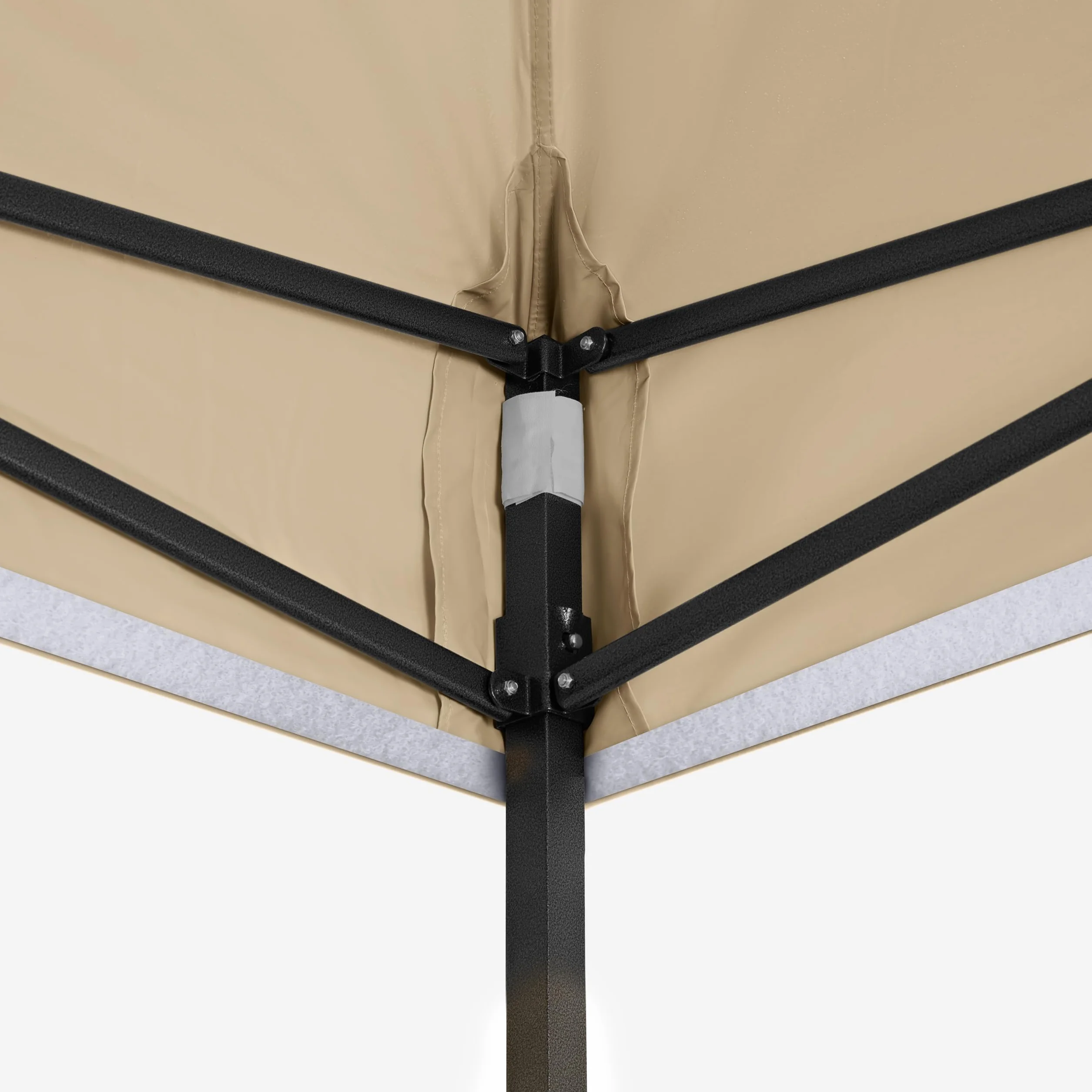 All Seasons Gazebos Wytrzymały w pełni wodoodporny pawilon rozkładany 3 x 3 m z 4 ścianami bocznymi i pakietem akcesoriów - beżowy