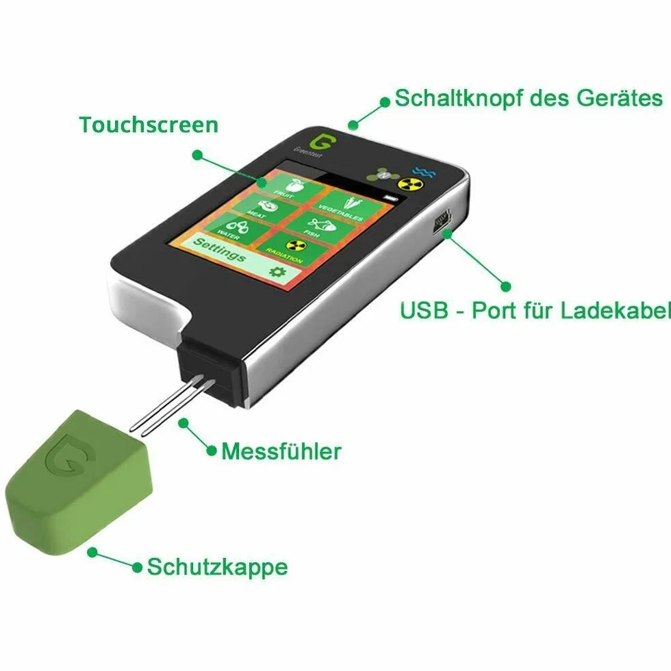 Greentest Eco 6 licznik Geigera tester azotanów mięsa ryb TDS miernik promieniowania dozymetr