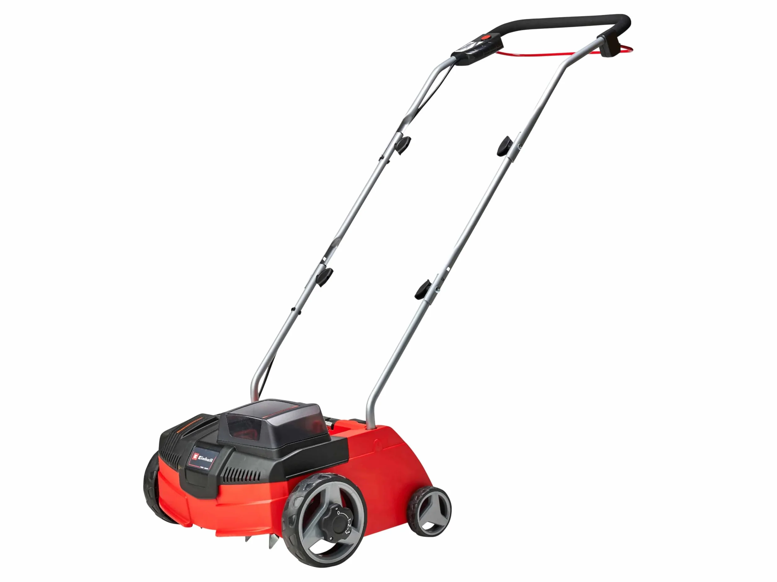 Einhell Wertykulator akumulatorowy GC-SC 36/31 Li-Solo Power X-Change (litowo-jonowy, 36 V, szerokość robocza 31 cm, rolka nożowa z łożyskiem kulkowym z 8 nożami, bez akumulatora i ładowarki)