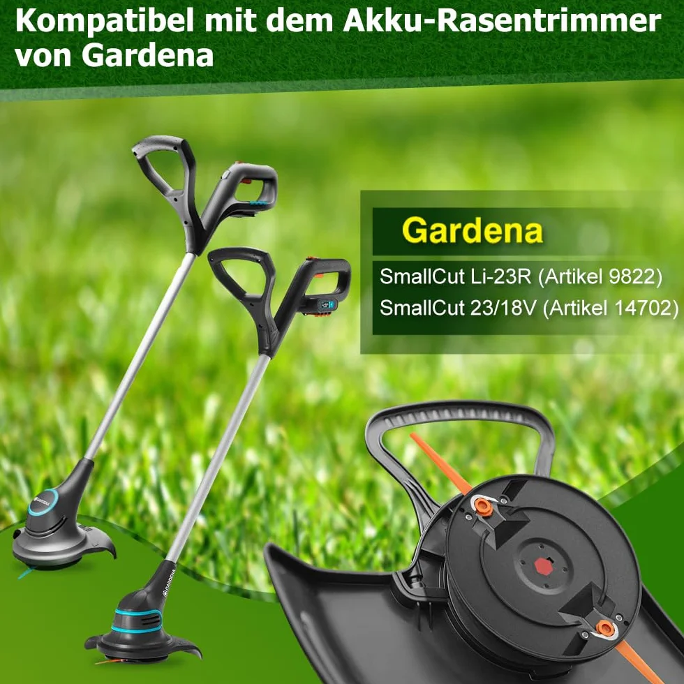 【Upgrade】Podwójne ostrze do noży kompatybilne z artykułami Gardena 9822 (SmallCut Li-23R), akcesoria do podkaszarki do trawy, 20 sztuk ostrzy