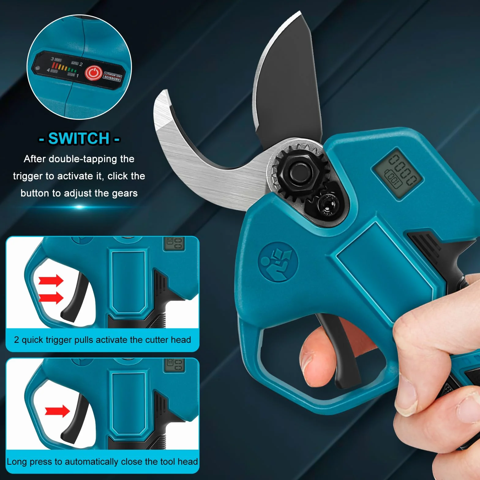 Makita Akumulatorowe nożyce do gałęzi bezszczotkowe 50 mm 35 mm 2 m