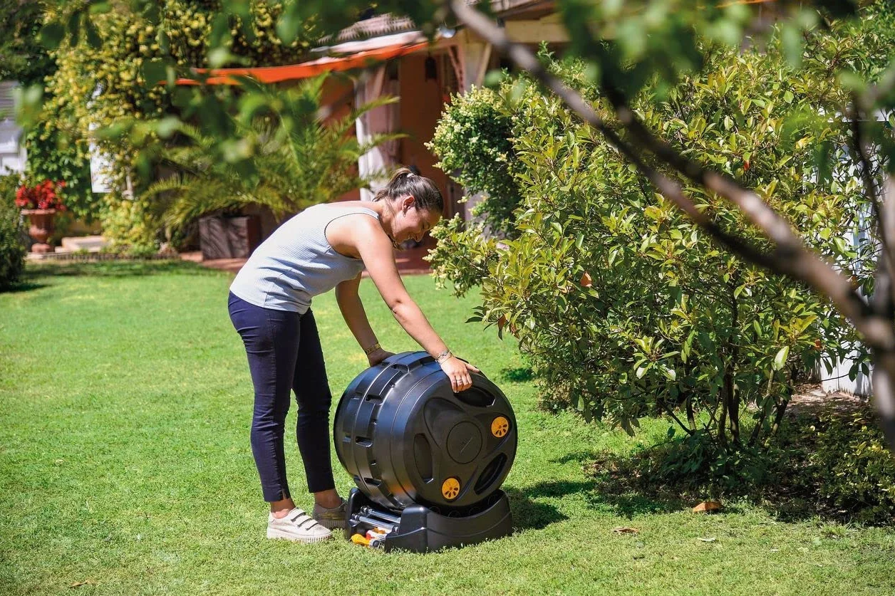 Hozelock Easymix Kompostownik Bębnowy, Czarny, 100 l