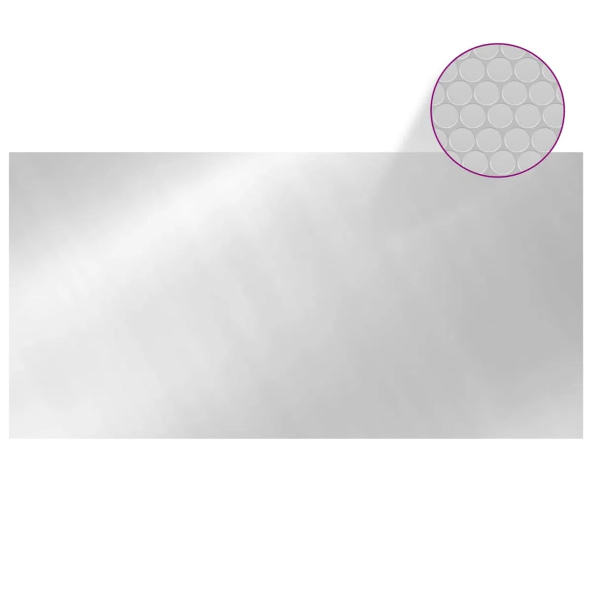 Pokrowiec na basen srebrny 549 x 274 cm PE, pokrowiec na basen, odporny na promieniowanie UV i rozdarcie, do basenu-93095