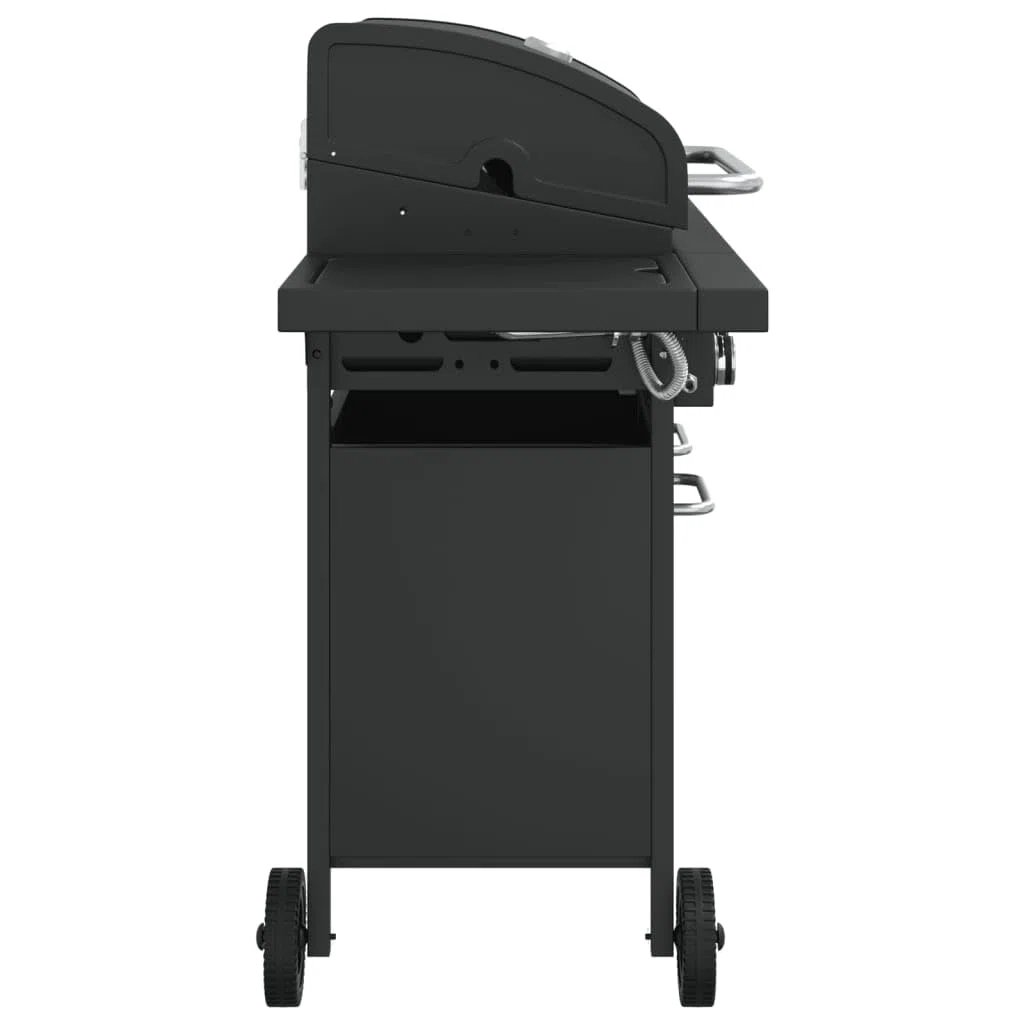 Grill gazowy z 7 płomieniami, stal malowana proszkowo, 18,2 kW z termometrem, zapłon piezoelektryczny, powierzchnia grillowania, 73 x 40 cm, na balkon, do ogrodu, na taras, do smażenia na