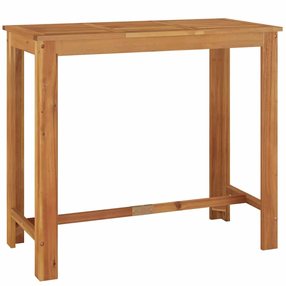 vidaXL Ogrodowy stolik barowy, 120x60x105 cm, lite drewno akacjowe, meble ogrodowe, stoliki ogrodowy, stolik do ogrodu, mebel ogrodowy