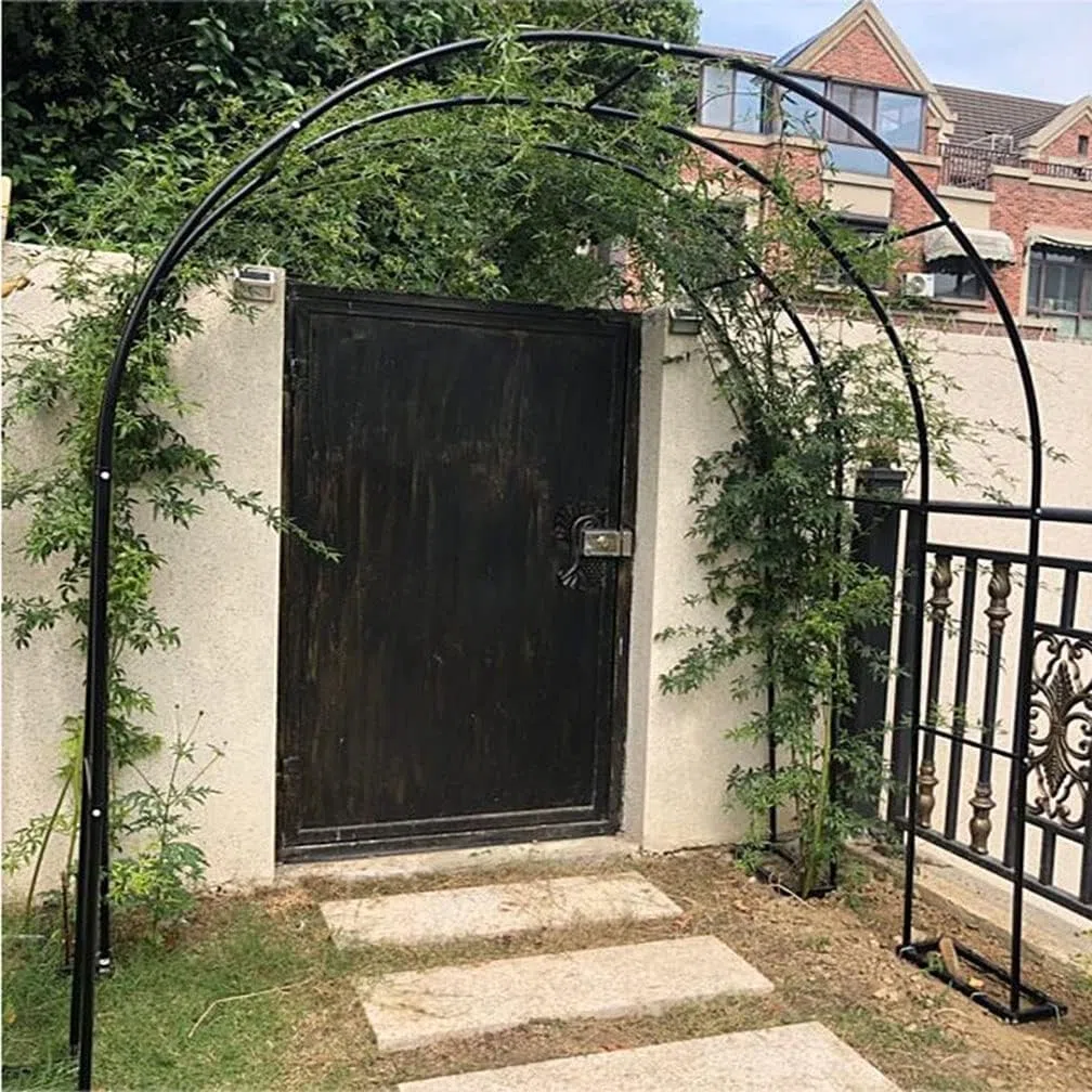 120 Cm 140 Cm 180 Cm Metalowy łuk Ogrodowy 200 Cm 240 Cm 280 Cm 350 Cm Łuki Ogrodowe Altana Do Roślin Wsparcie Róże Wspinaczka, Pergola Na Zewnątrz Dekoracje ślubne Łuk, 350x220x40CM
