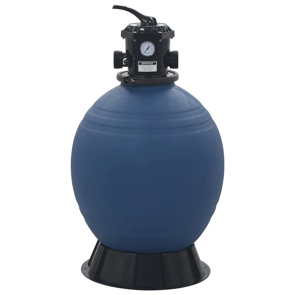 Filtr piaskowy do domu i ogrodu z 6-pozycyjnym zaworem, niebieski, 560 mm, wybór wyposażenia