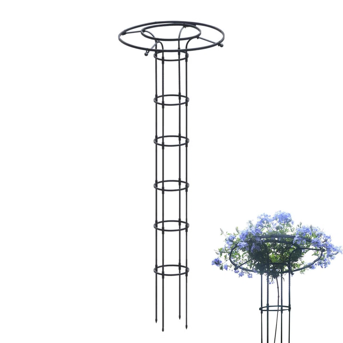 Pergola do wspinaczki dla roślina | 210 cm pergola ogrodowa do doniczkowych roslin | metalowa kolumna do pnących roślin | kratka do wspinaczki "zrób to sam" do doniczek