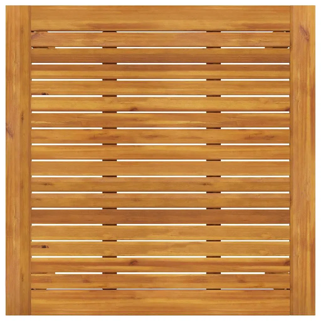 Stół ogrodowy 85 x 85 x 74 cm z litego drewna akacjowego z olejem naturalnym, idealny na taras, balkon, do ogrodu, na werandę, podwórko, kemping, piknik, jedzenie, imprezę, stolik kawowy