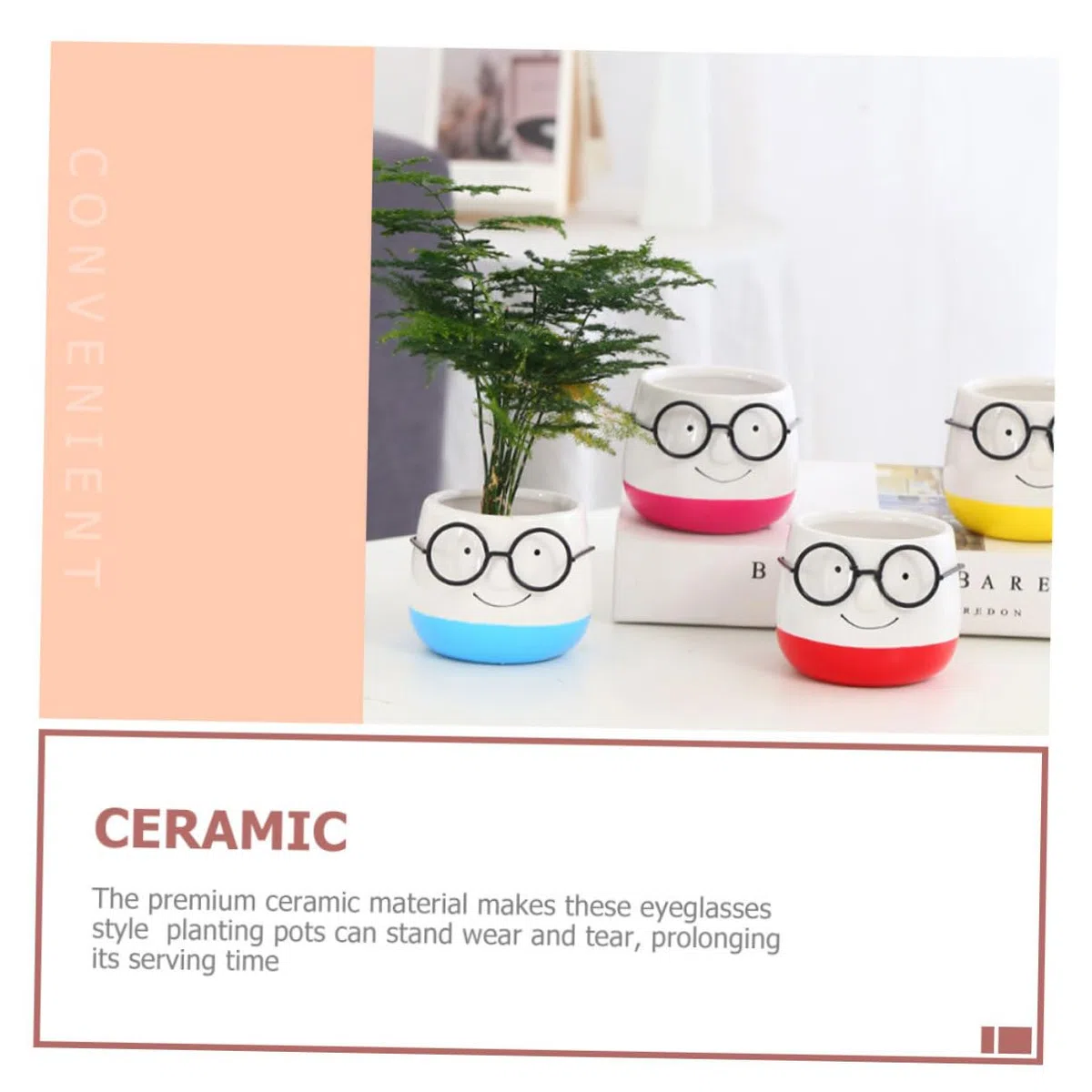 2 szt. Doniczki Donice na twarz Doniczki Wazon Ceramiczne doniczki na orchidee Ozdobne pojemniki Donice na rośliny doniczkowe Mała doniczka ceramiczna Ceramika Delikatna doniczka Sukulenty Kwiaty doni