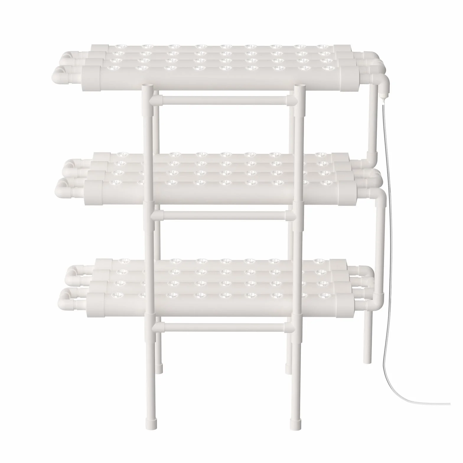 Hydroponic System Hydroponic Grow Kit bezglebowe systemy do uprawy roślin, 108 miejsc dla roślin, 3 warstwy, rośliny, warzywa, hydroponika, do domu, na balkon, do ogrodu, na balkon