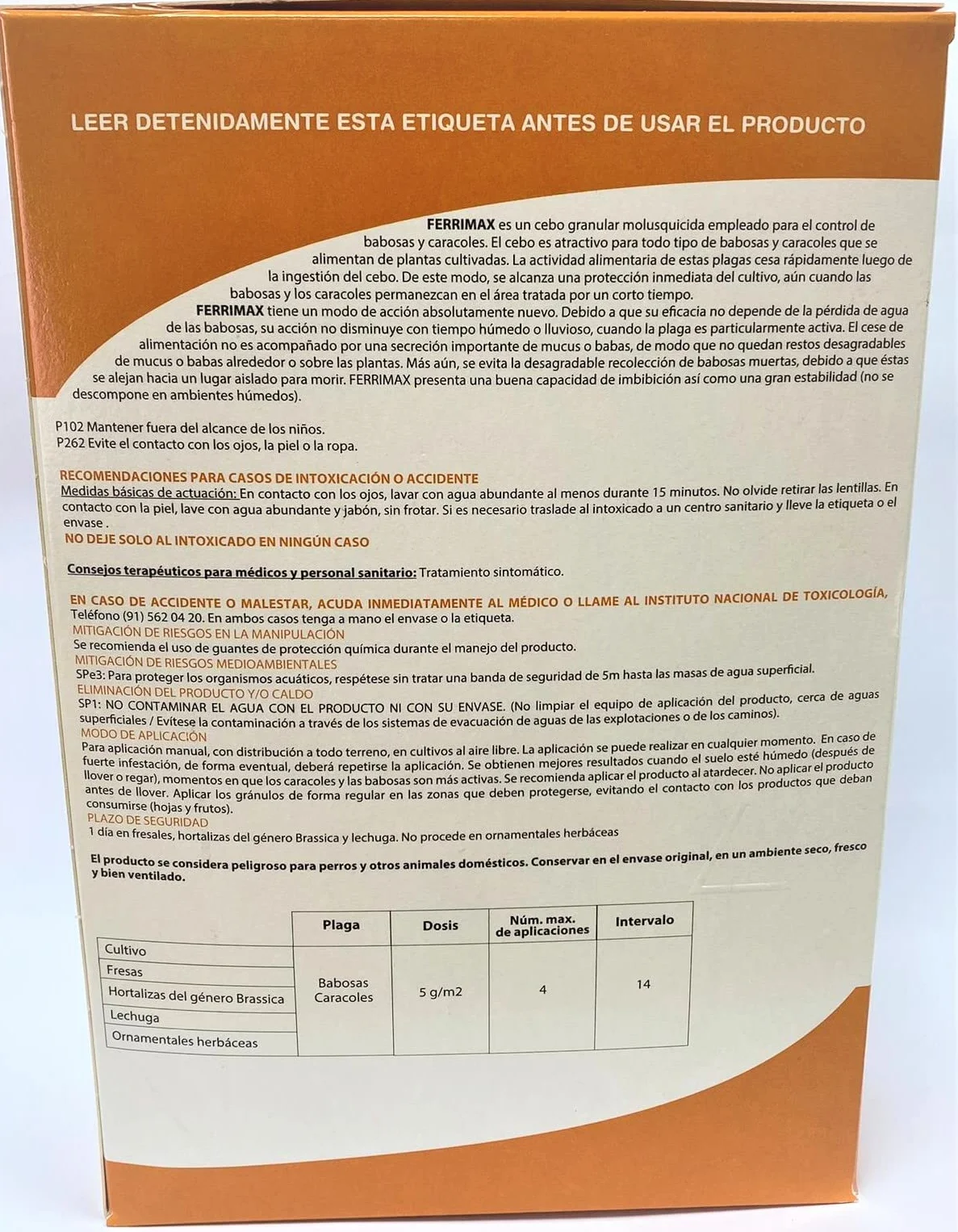 Ferrimax 1 kg (200 m2). Fosforan żelaza. Skuteczny środek mięczobójczy w granulowanej przynęcie Bardzo skuteczna przeciw ślimakom i ślimakom. Zatwierdzone uprawy ekologiczne