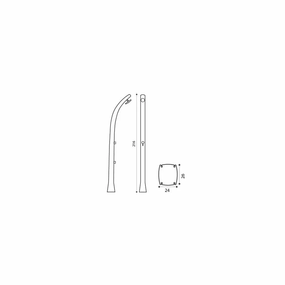 Formidra DS-H221NO DS-H221NO-Kolekcja Prysznic Solarny So Happy-28 l-Antracyt-Unikalny design
